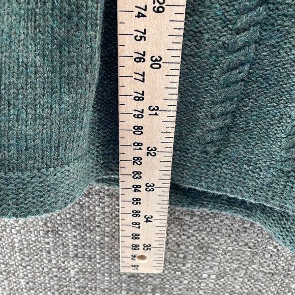 Soft Surroundings Sweater Womans 3xl Hunter Green Oversized Wool Soft Warm Cozy - Picture 3 of 16